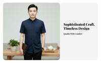 Tang Suit Shirt, Chinese Style, Lightweight Summer, Stand Collar, Men's Casual Top