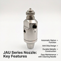 Nozzle 4BSPT Misting Low Pressure, Pneumatic Anti-Drip Nozzle 4BSPT, Stainless Steel Fine Mist Nozzl - Image 5