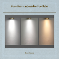 LED Brass Spotlight, Dimmable