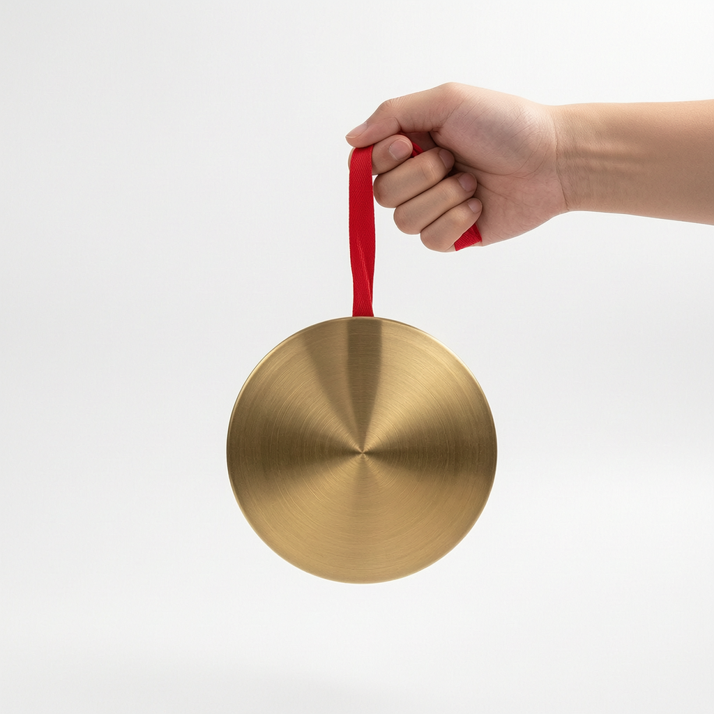 Gong and Cymbal Set for Performances and Warnings - Copper Plated