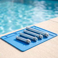 304 Stainless Steel Swimming Pool Ladder with Handrails Non-Slip Swimming Pool Ladder 3-Step Long-Lasting for Homeowners