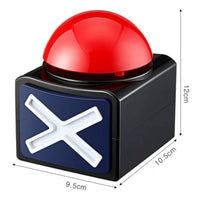 Portable Handheld Buzzer Compact Buzzer with Dome Button Interactive Small Loud for Game Nights