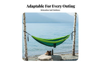 Inflatable Hanging Bed, Double, Outdoor Mesh, Anti-Rollover, Camping for Adults and Kids