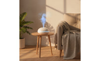 Flame Effect Humidifier Sleek Desktop Humidifier Flame Dispenser Portable Mist Maker Small for Desk, Bedroom