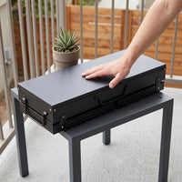 Foldable Charcoal BBQ Grill with Storage Rack for Outdoor Camping and Picnics