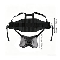 Fishing Harness with Rod Holder Adjustable Fishing Belt with Rod Holder Padded Corrosion-Resistant for Fishermen