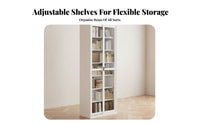 fastening Steel storage cabinet fastenable Design fastening Metal and Glass Hutch Sliding Doors Storage Cabinet for Parents, Living Room, business areas, Garage