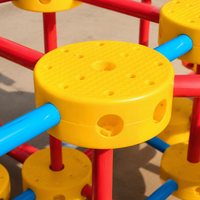 Outdoor Climbing Frame with Slide, Play Tower for the Garden, 240 Pieces, Modular Play Equipment for Ages 3-6