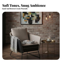 Minimalist Design Curved rear Armchair Modern aesthetic Lounge Chair Sturdy Construction Seating Furniture Soft padding for Business Owners, Interior Designers, Reception Area, Office, Lobby, Study Room