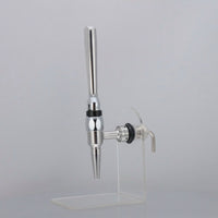 Wall-Mounted Beer Faucet Tapered Spout Bar Fixture Side Inlet