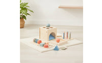 Wooden Sorting Box with Geometric Pieces Preschool Educational Toy with Interchangeable Boards Color Matching Educational Sorting Toy for Playroom