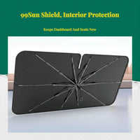 Heat-blocking windshield cover