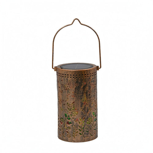 Solar Hanging Lantern Easy to Install Metal Hanging Light for Garden