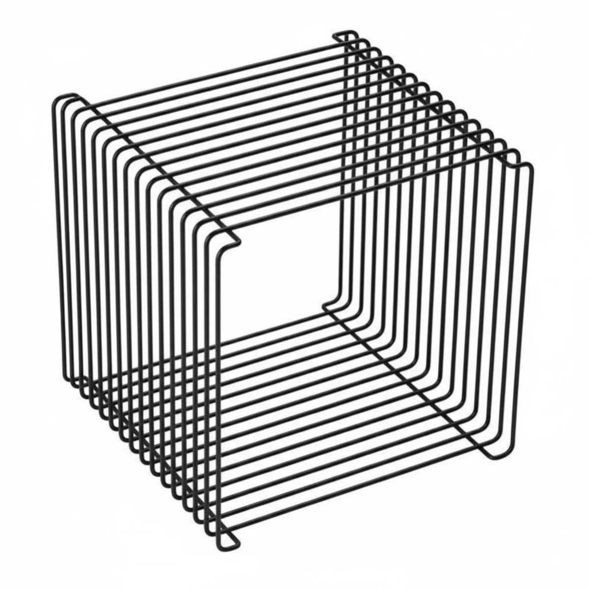 Square Metal End Table Nordic Design Minimalist Wire Frame Table Space-Saving
