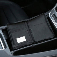 Car Registration and Insurance Holder Zippered Manual Case with Zipper Multi-Compartment Dashboard Compartment Organizer Bag,