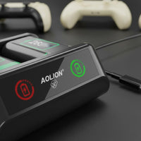 Controller Pack 2650 mAh Dock LED Indicator Dual Controller Stand for Gaming Enthusiasts