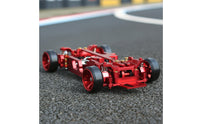 CNC-Machined 1/28 Scale Chassis Kit Lightweight RC Car Frame Kit Mini-Size RC Drift Chassis Sturdy for Hobby Builders