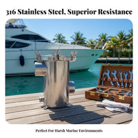 316 Stainless Steel Sea Strainer Boat Sea Water Strainer Boat Seawater Strainer Sturdy Duty