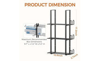 Wall-Mounted Storage Rack Vertical Three-Tier Storage Rack Compact for Bathrooms