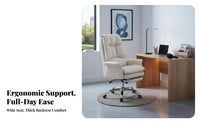 Adjustable Height High-Back Task Chair with Wheels Reclining Backrest Luxuriously Cushioned High-Back Recliner Soft Cushion Swivel Armchair Ergonomic Design for Gamers, Students, Dormitory, Study Room, Bedroom