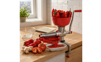 Hand Crank Juicer Silver Metal Body Tomato Juicer Even Juice Results