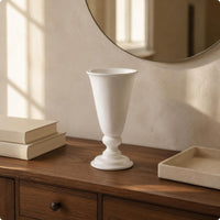 French Design Vase High-End Goblet Vase Matte Finish for Entryway