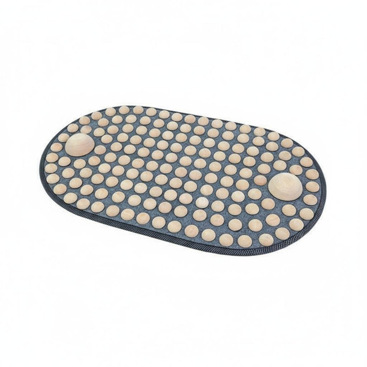 Acupoint Stimulation Wood Foot Acupressure Mat Long-Lasting Wooden Foot Massage Mat Ergonomic Design for Elderly