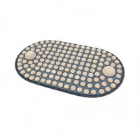 Acupoint Stimulation Wood Foot Acupressure Mat Long-Lasting Wooden Foot Massage Mat Ergonomic Design for Elderly