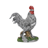 Cockerel Figurine Farmhouse Farm Animal Figurine Charming for Patio, Collectors
