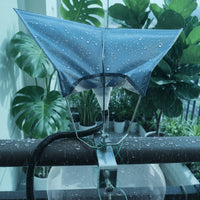 Balcony Rainwater Collector Plant Friendly Rain Collect Tarp Intended for Patio