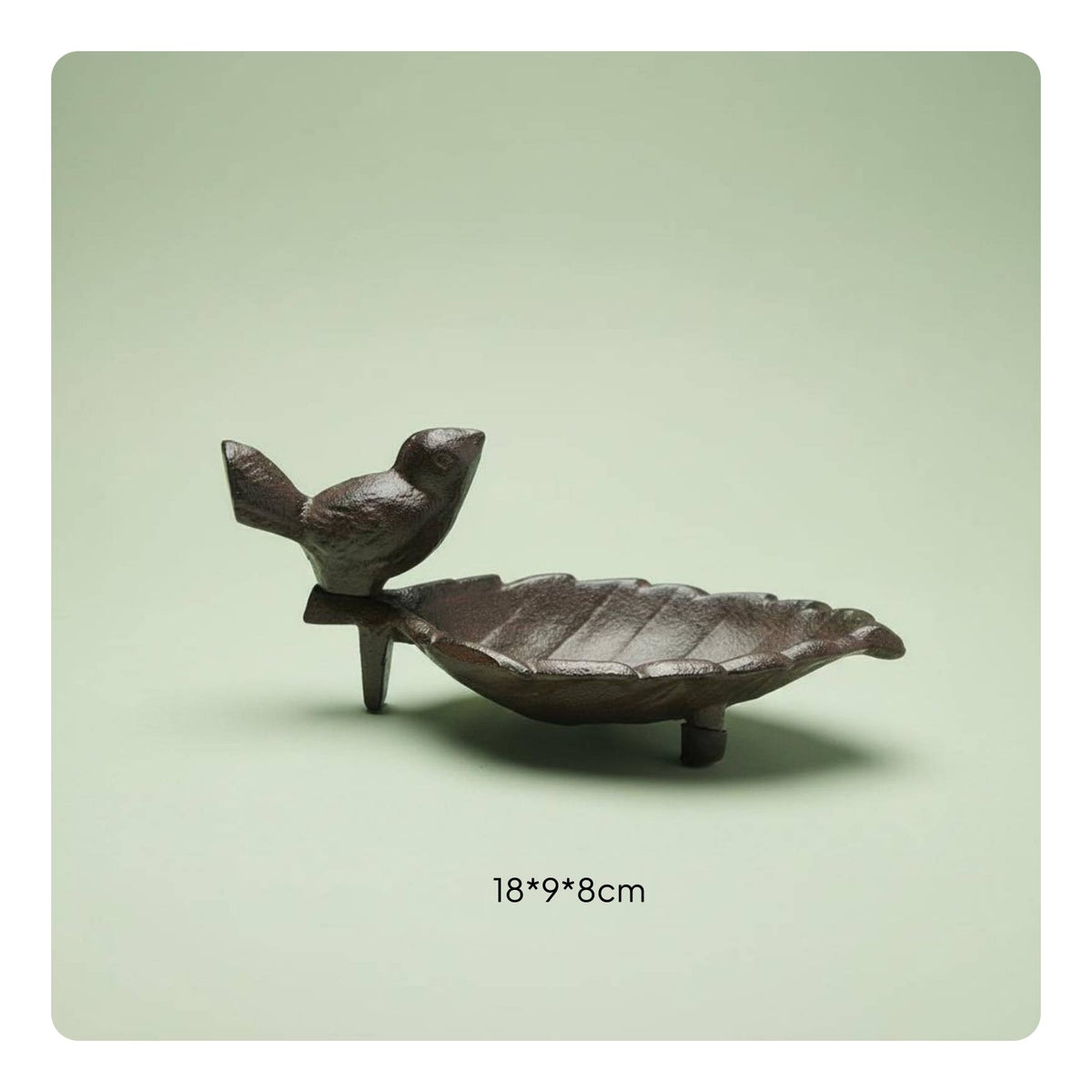 Cast Iron Bird Tray Multi-Use Bird Shaped Tray Vintage Design for Garden