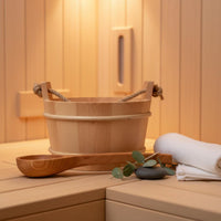 4L Wood Sauna Pail Long-Lasting Spa Equipment Handmade for Steam Room