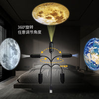 Star Projector Light, Moon Night Light, LED Ambient Lamp for Bedroom, Decorative Car Light