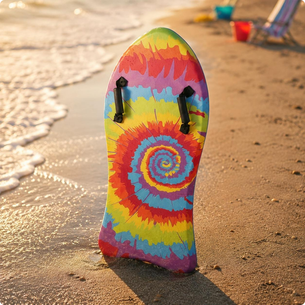EPS Core Bodyboard Buoyant Body Board Two Handles for Beach