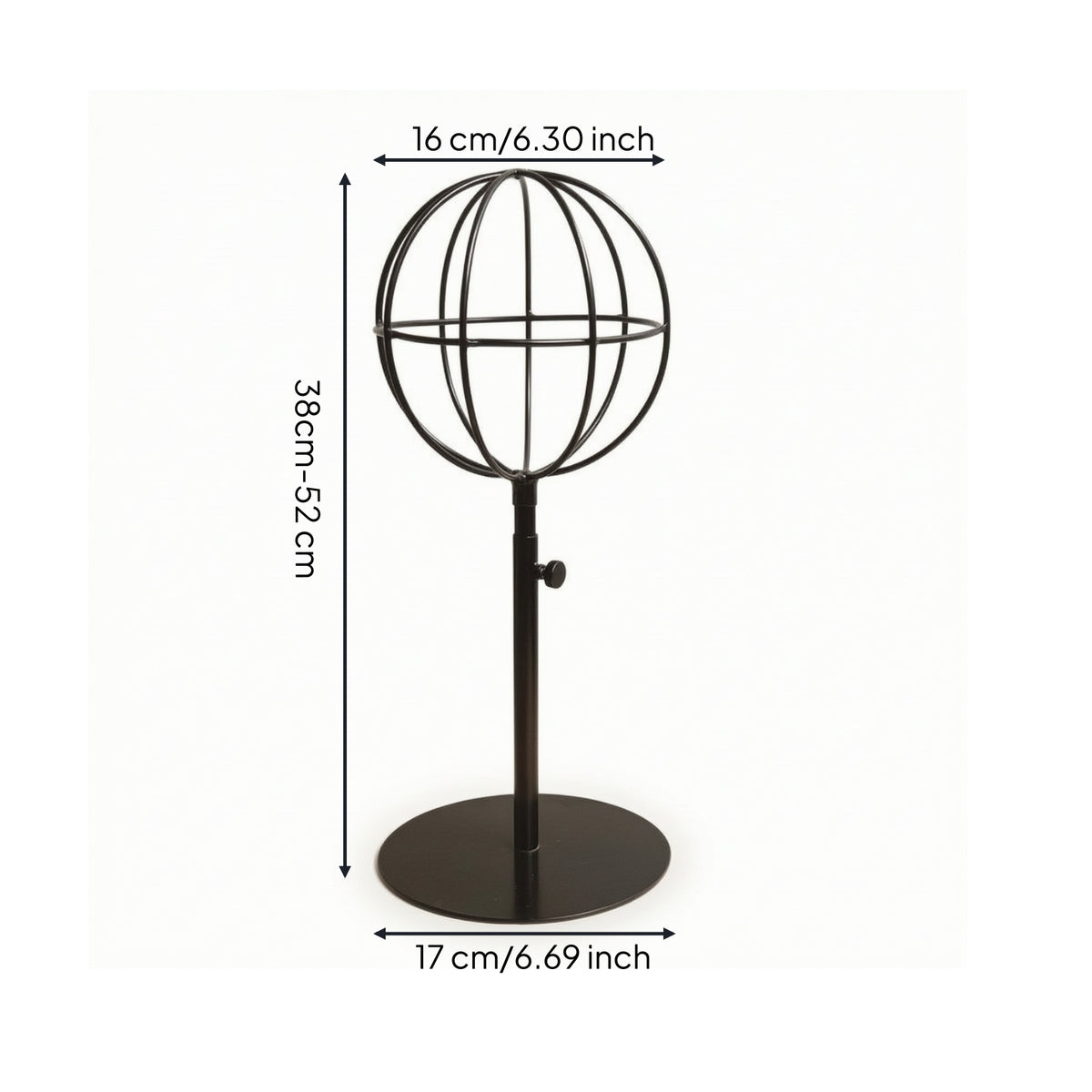 Hat Display Stand Stable Metal Hat Rack Organizer Space-Saving Sturdy for Collectors, Closet, Boutique
