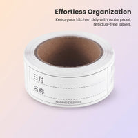 Freezer Removable Stickers Storage Containers, Waterproof Kitchen Container Sorting, 150 Residue for Families