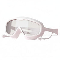 Swimming Goggles with Earplugs Adjustable Swim Goggles with Earplugs High-Elastic Eyewear for Swimmers