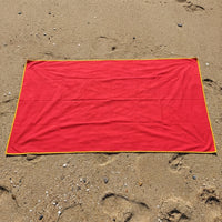 Picnic Blanket with Waterproof Backing for Outdoor Activities, Thickened Padded Polyester Microfiber Camping Mat, Solid Color Beach Blanket