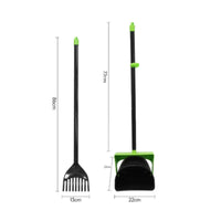 Dog Poop Tray and Rake Outdoor Use Pet Waste Rake and Pan Easy to Clean for Yard