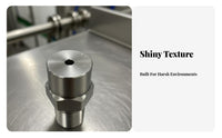 Rust Resistant Solid Cone Spray Nozzle Long-Lasting Stainless Steel Spray Nozzle Heavy Duty for Dust Suppression, Cooling, Humidification