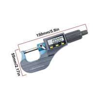 Digital Outside Precision Caliper Large Digital Screen Display Precision Caliper Ratchet Stop