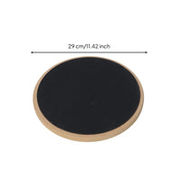 Black Striking Surface Quiet Drum Pad Beige Rim 12-Inch Drum Pad Hand Feel Music Accessory Portable