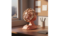 USB Desk Fan Compact Retro Design Fan Quiet for Dorm, Office