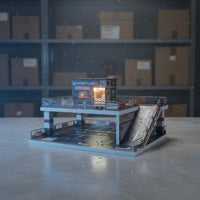 Lighted Car Shop Scene LED Lights 1:64 Model Parking Lot Realistic for Showcase