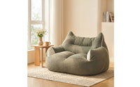 Soft Leisure Chair Padded Bean Bag Sofa Low-to-the-Ground Floor Lounger Cushioned for Gamers, Bedroom, Living Room, Play Area, Balcony