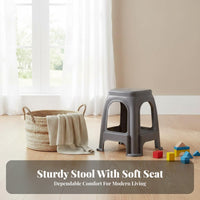 Stackable Utility Stool Sturdy Household Furniture Sturdy Duty Backless Chair for Families, Students, Living Room, Bathroom, Kitchen