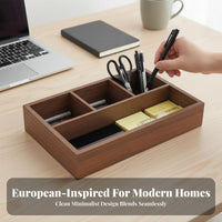 Multi-Compartment Organizer Sturdy Multi-Section Storage Box Minimalist Design