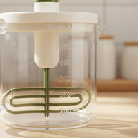 Push down Egg Beater Large Capacity Egg Whisker Cup Multi-Functional