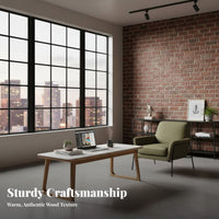 dual-level Rectangular Table Sintered Stone Top Living Room Furniture Small Space suitable Modern Design for Homeowners, Bedroom