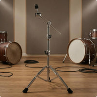 Extension Cymbals Stand Chrome Finish Percussion Quick Assembly to Install Music Equipment